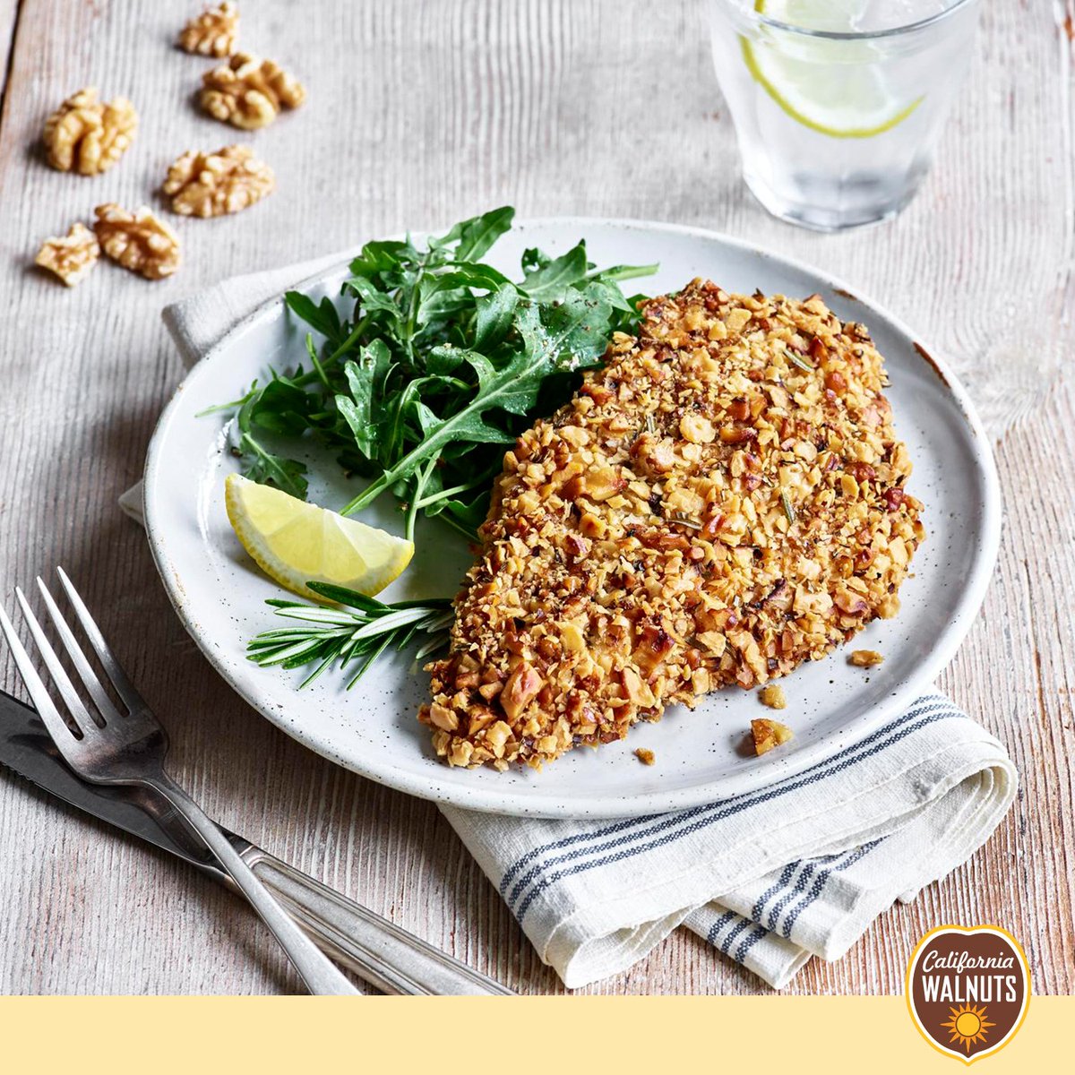 In a healthy-delicious crust we trust! 

Swap your usual crumbs for #Californiawalnuts — they add mild sweetness, crunch, and a healthy twist to crusts for fish, chicken, fritters, or cheesecake. Just blitz and enjoy!

So, what are you waiting for? Try this today!

#Walnuts