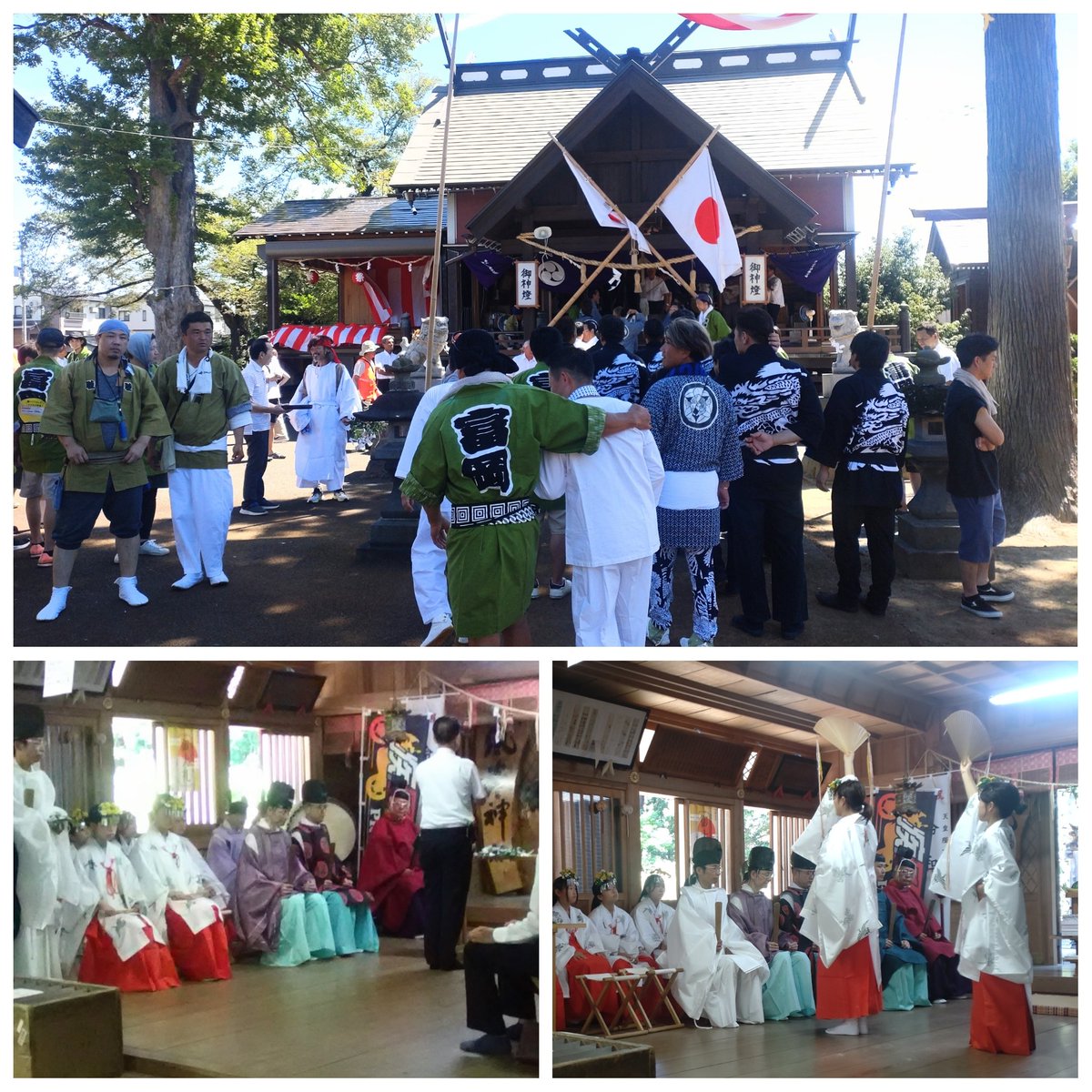 takatorishuichi's tweet image. 若宮八幡宮夏季例大祭、風巻神社例大祭 7/20
朝、まず上越市富岡の若宮八幡宮例大祭に参列。
直ぐに三和区の風巻神社例大祭に駆けつけました。
最近はどこの町内も担ぎ手がいなくなり、トラックに乗せて巡行することが多くなりました。
若者には是非、地域の祭りを引継いで欲しいと思います。
