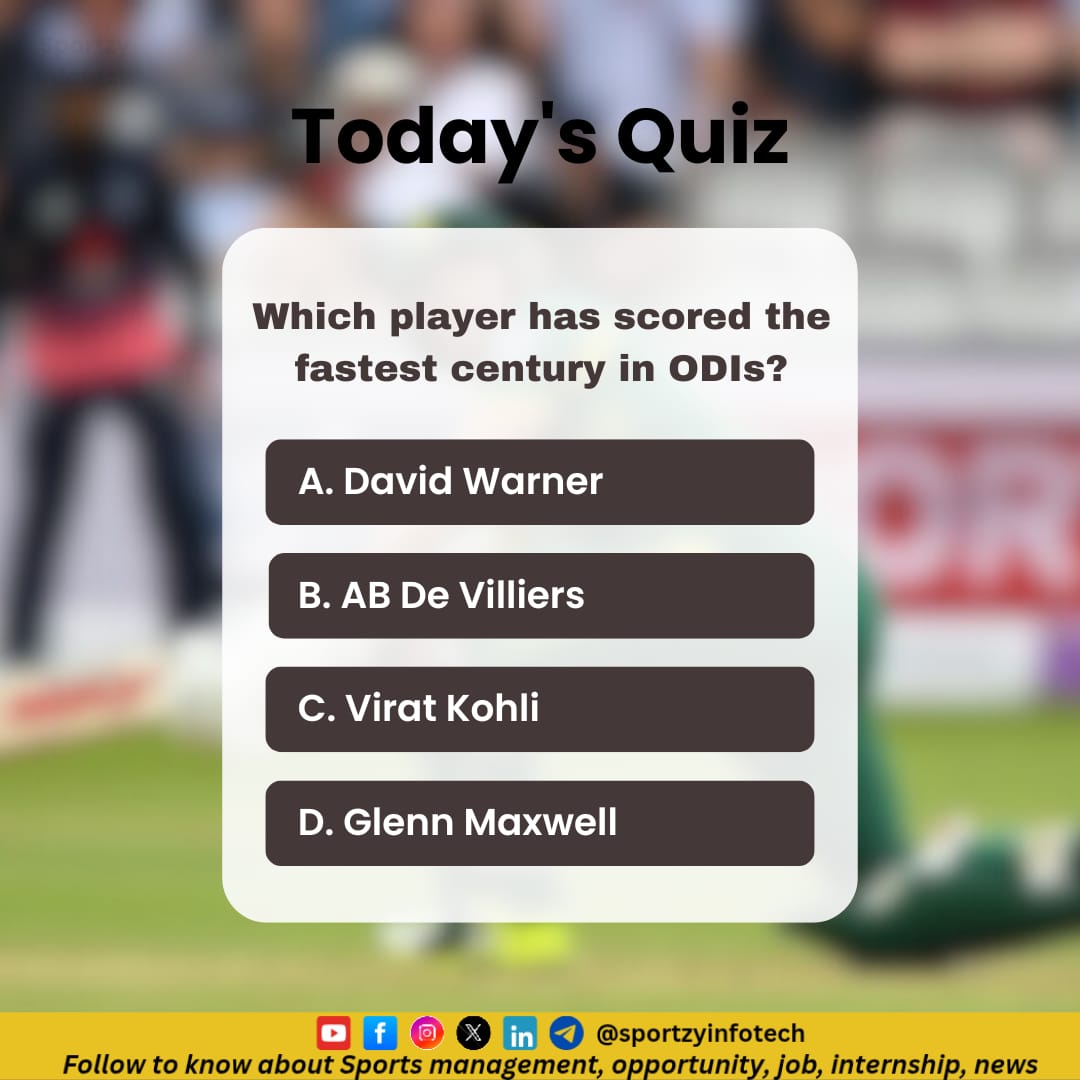 sportzyinfotech's tweet image. Quiz 

#CricketLegends #virta #IPL #trending