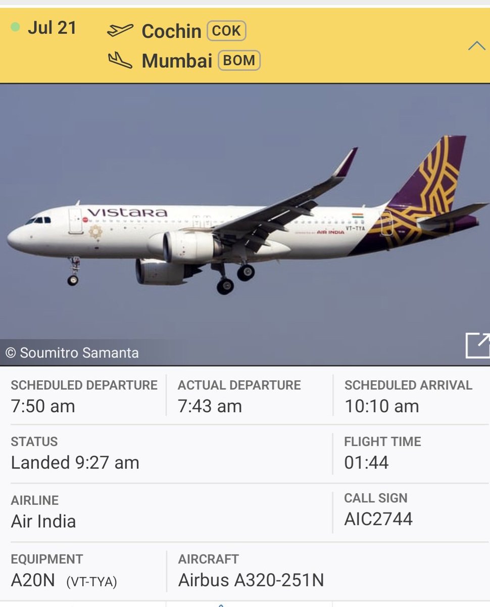 Daedalusflew's tweet image. Air India flight - AI 2744 A320 (VT-TYA) from Kochi to Mumbai experienced a runway excursion upon landing at Mumbai Airport.
Air India is very unsafe now.
Campbell Wilson has proved to be a disaster. He should be sacked. Poor training and checking leads to such disasters.