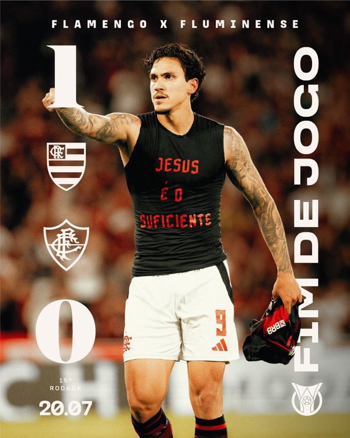 🇧🇷 | Clasico'da kazanan Flamengo!

FLAFLU derbisinde Pedro'un 85'te gelen golüyle kırmızı siyahlılar ezeli rakibi Fluminense'yi 1-0 yendi.

#Brasileirão