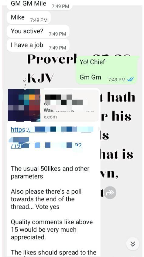 _replyguys's tweet image. Do you know you can get quality engagement on your posts for as little as $5?
Say a Gm and slide into our DM let’s give that great thread the vitality it deserves.