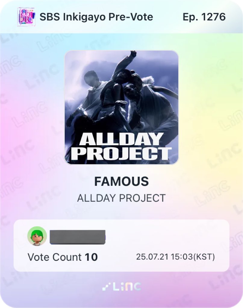 DayOneVoting_'s tweet image. 🚨 PRE-VOTE ALERT 🚨
we still have a chance to give #ALLDAYPROJECT another win despite their debut promotion ended. if we somehow win the pre-vote and live voting.
open you LiNC app now, you can vote up to 10 times per day.
