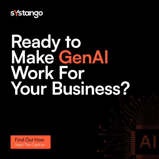 🚀 Bring your AI vision to life faster than ever. 

Systango’s #GenAIStudio turns your #GenAI concept into secure, enterprise-ready products in 8–12 weeks. 

No PoC fluff. Just practical roadmaps, on-demand squads &amp; measurable impact. 

💡 Explore now: bit.ly/46fXu1q