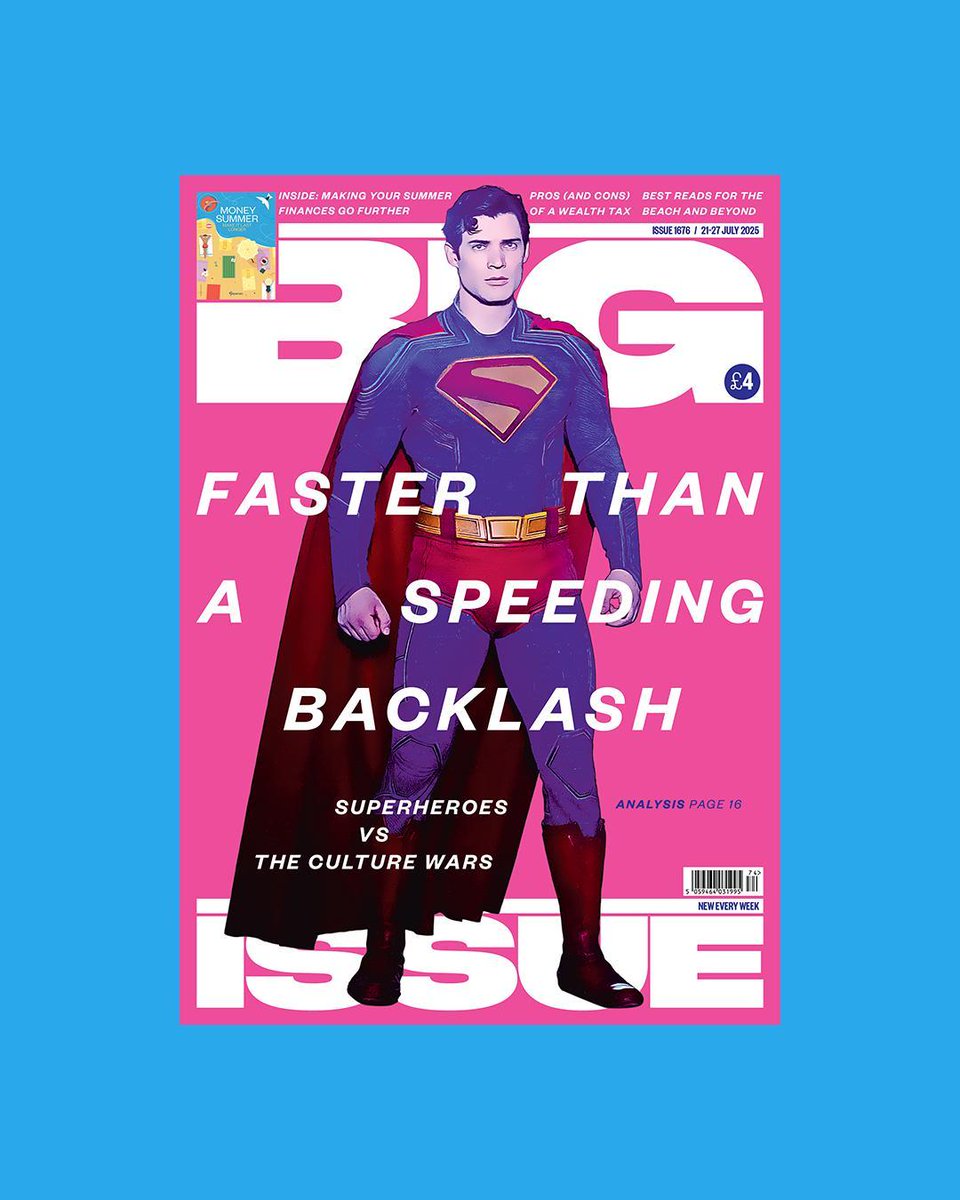 BigIssue's tweet image. This week’s Big Issue is out today!
✊Superheroes vs the culture wars
🏠 Rise of the good landlords?
☀️Our summer survival guide!
Buy a copy from your local vendor, and read a sneak peek here. 👀
bigissue.com/behind-the-sce…
