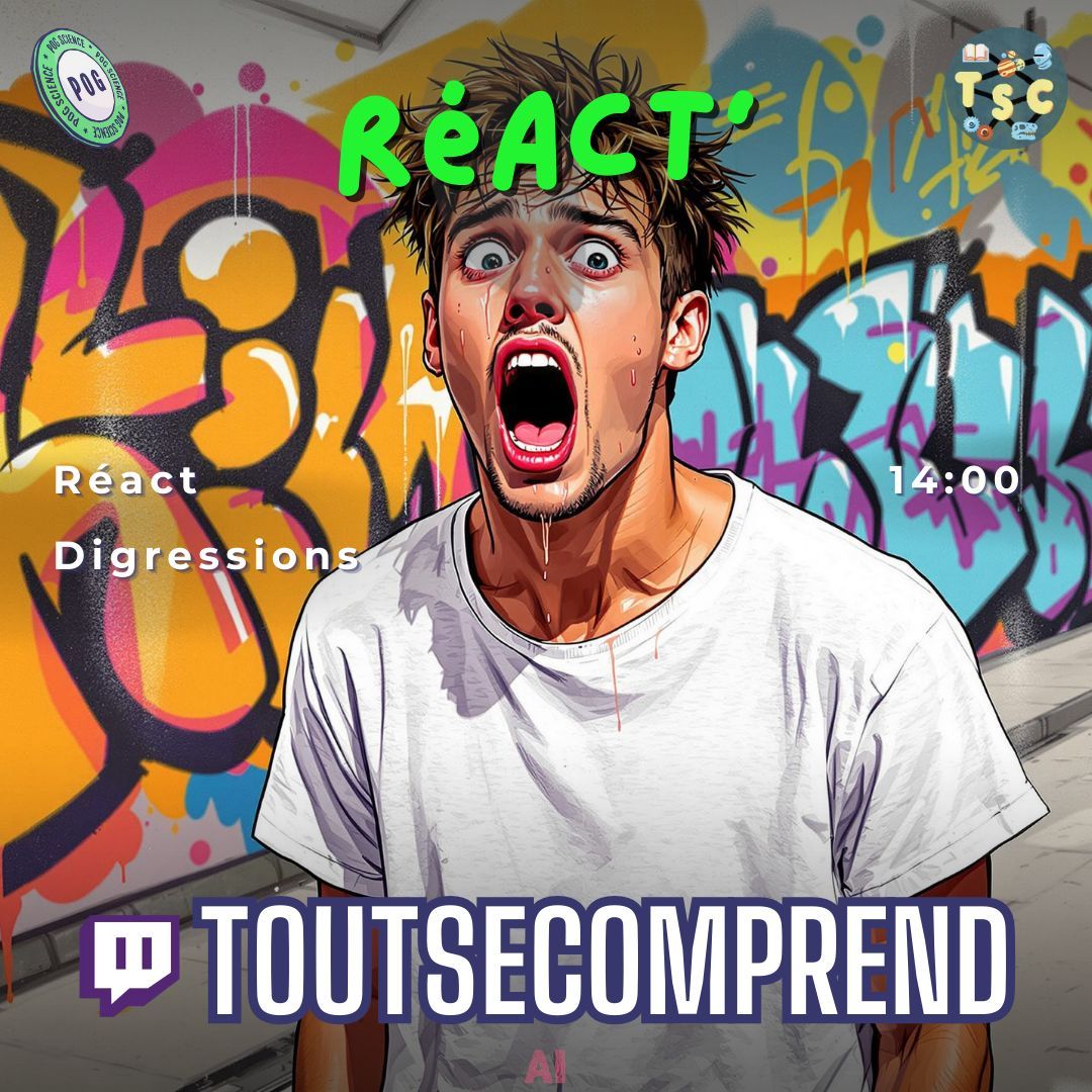 PogScience's tweet image. 🎙️ A 14h, RéactSci chez Robin Isnard sur des vidéos de science.

➡️ twitch.tv/toutsecomprend

#twitch #vulgarisation 8