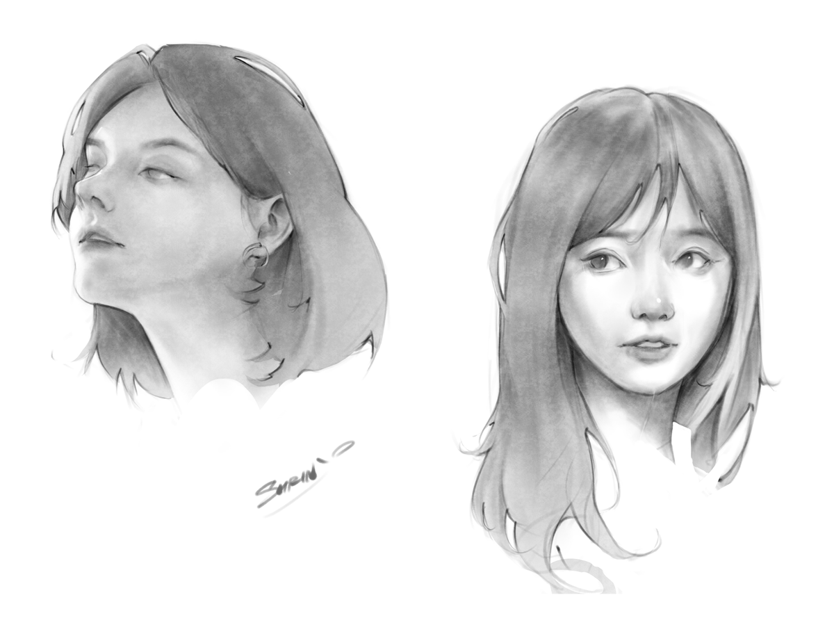 Shrin_Twc's tweet photo. study  งานสเก็ตเก่าๆ #วาดรูป  #รับวาดรูป #comissionsopen https://t.co/KHfXwr1u81