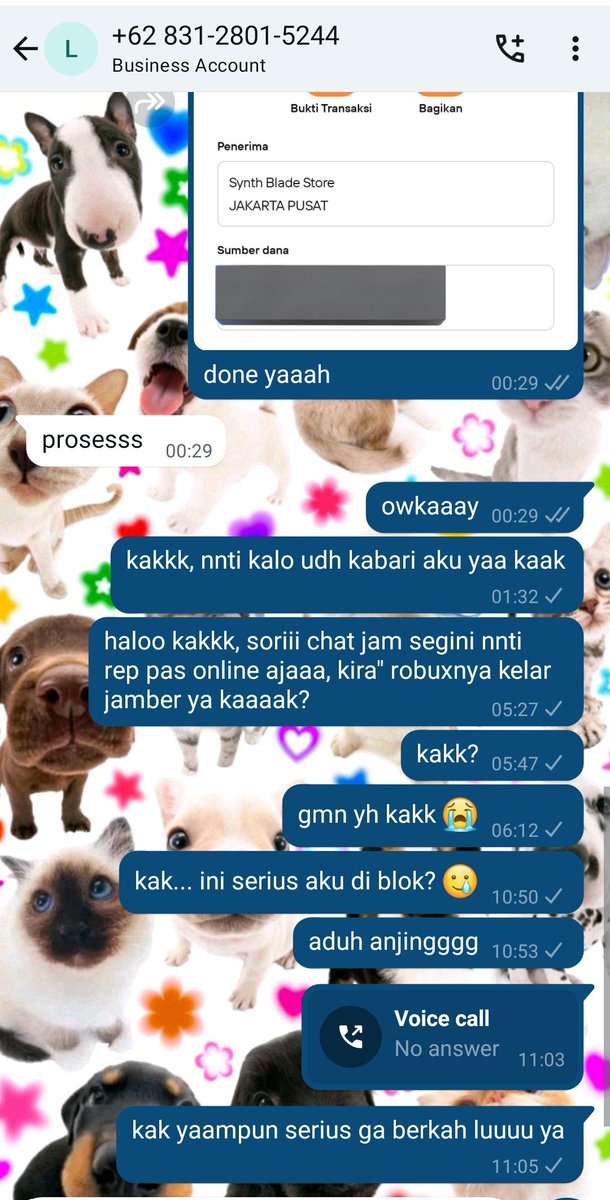 STARSTRUCKTION's tweet image. ❗️ SCAM #zonauang #zonaba 

halo gusy kalo kalian mau beli" jangan di akun di bawah ini yhh namanya @anxinpuffy aku semalam beli robux vilog di dia tapi yahh seperti di gambar akun ini di blok, wa ku jg di blok gusy 😋😋 buat temen" pls be aware, buat leli terserah lu dah