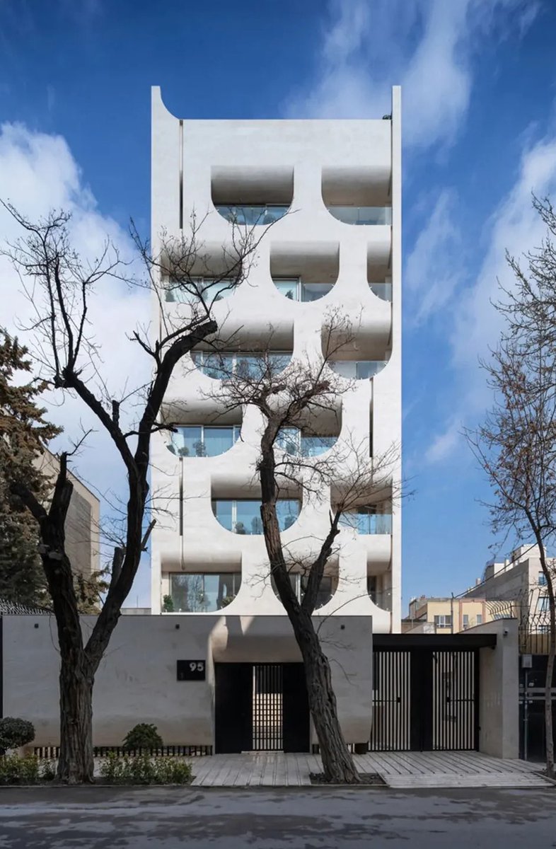 More interesting recessed balconies, again from Iran

This is by Sepidar Architecture