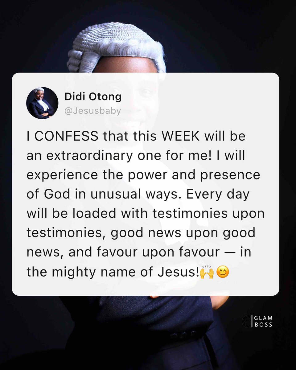 edidiongotong01's tweet image. Amen and Amen!!🙌😊

I BLESS ME!🙇‍♀️

I declare that the mighty hand of God is strong and evident over my life, my family, my friends, and my ministry.🤗

No evil shall prevail — only glory, favour, and divine backing in Jesus’ name!🔥🙌

#Didi
#Jesusbaby
#NewWeekConfession