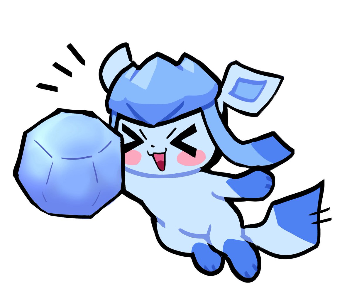 glaciekitty's tweet image. baller glaceon
