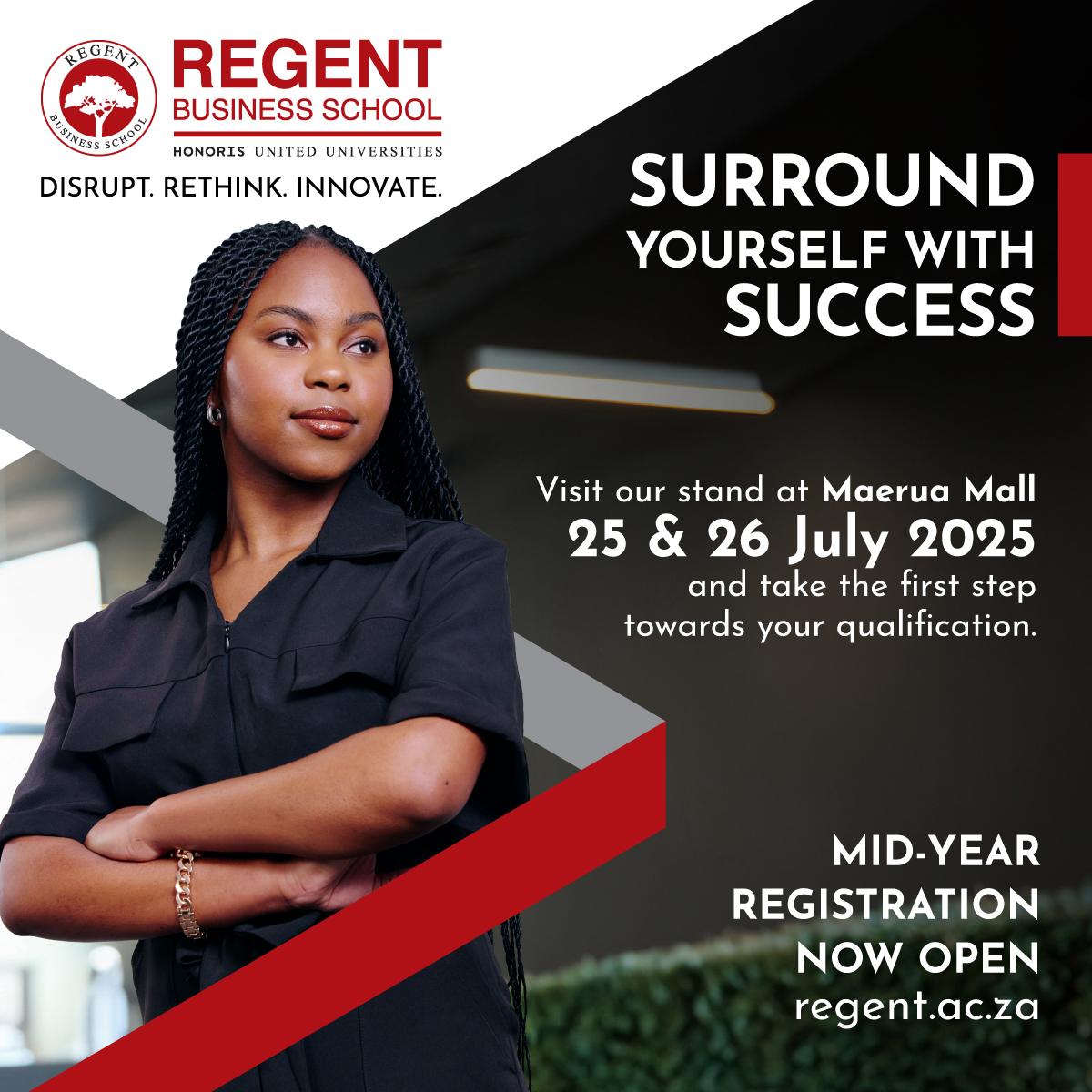 📍 Windhoek!
Regent Business School will be at Maerua Mall on 25 &amp; 26 July 2025
🕘 Fri: 09h00–19h00 | Sat: 09h00–17h00
📌 Outside Mr Price Court
Come chat to us about your study options and mid-year registration!
#RegentBusinessSchool #Windhoek #SurroundYourselfWithSuccess