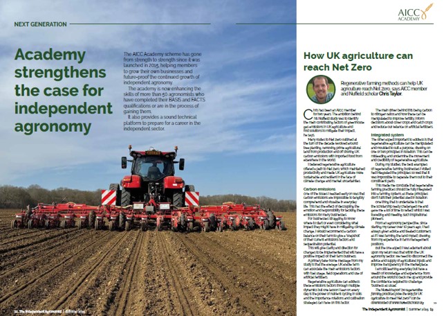 AICC1981's tweet image. More interest in #independent #agronomy highlights the need for high quality training, and in the new Independent Agronomist Magazine, we highlight the success of the AICC Academy. Take a look at this, and other articles at aicc.org.uk/admin/resource…