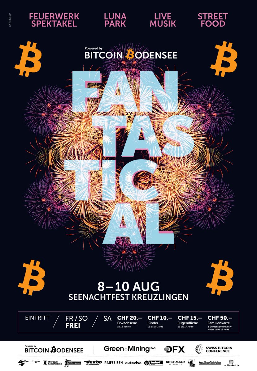 Swissbitcoincon's tweet image. SBC25 - Business days I
Der Vortrag über Mining von Sascha Grumbach @Greenminingdao ist online auf unserem YouTube Kanal.
Viel Spass.
youtu.be/1uRXcFzkYdY
Am 9. August 2025 am Seenachtsfest Kreuzlingen werden Green Mining DAO als Hauptsponsor mit einem Infostand dabei sein.