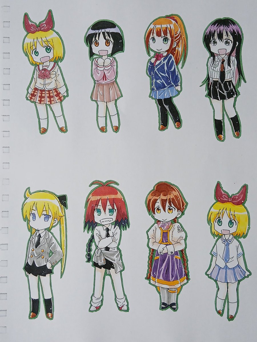 wjlb_f's tweet image. 百均で買ったオリジナルシャーペン作れるキット作ってみた。①原画。②それをカラーコピー。③カラーコピーした物を切り抜きおり紙に貼り付ける。④再びカラーコピーして切り抜きシャーペンにセット。めっちゃめんどかったのにシャーペンに入れたらほぼ絵見えん😓自分用だから好きなキャラ描いた