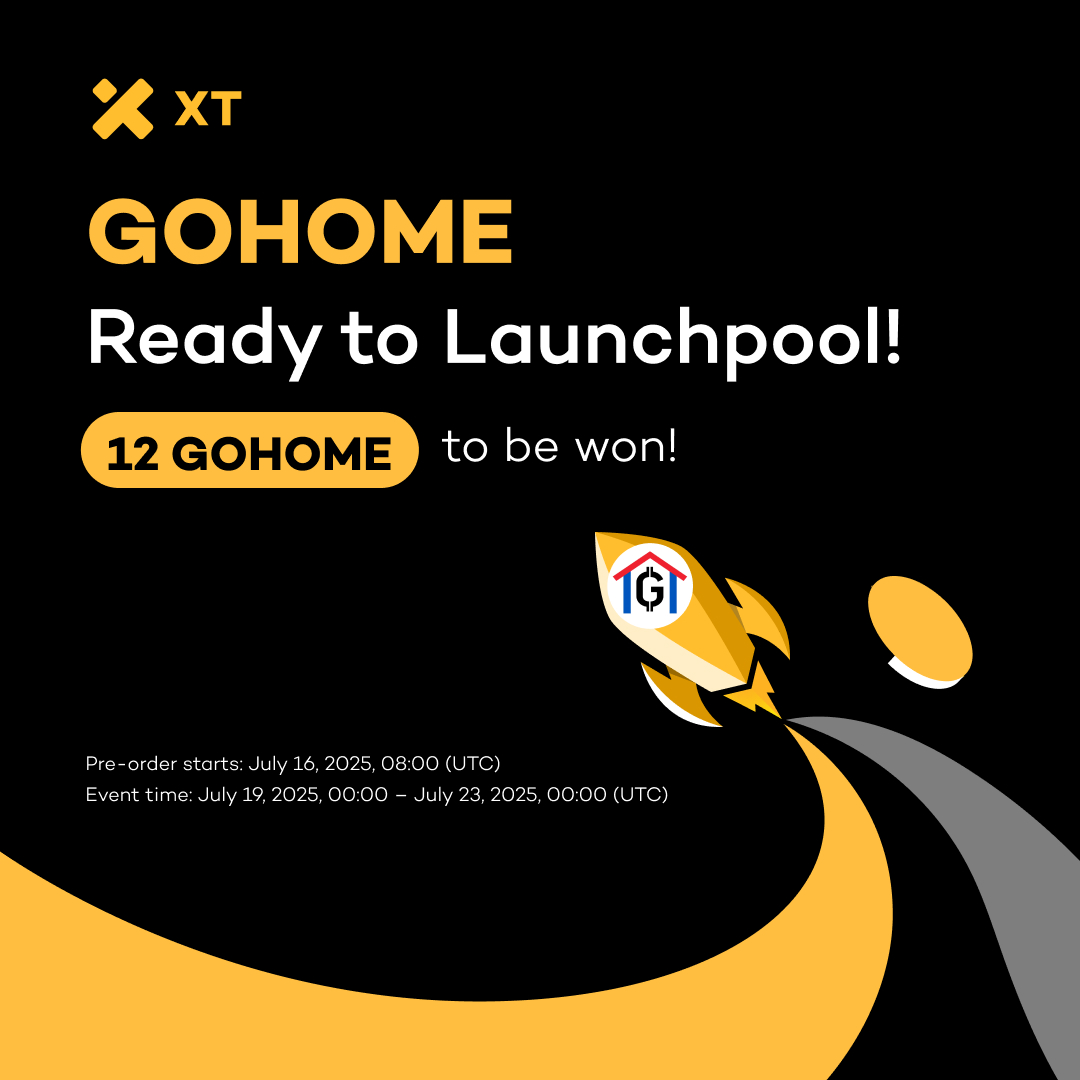 LeoCryptoFlow's tweet photo. 🎉 #GOHOME Launchpool is Now Live! 🔥 12 $GOHOME in the Prize Pool! 😍 @GoHome_Token
⏰ Event Time: July 19, 00:00 – July 23, 00:00 (UTC)
Earn GOHOME now 👇
https://t.co/zJGy8VcIed
Details ⤵️
https://t.co/R7Jm15ycxj
#XT #XTlaunchpool https://t.co/HbCjucMElV