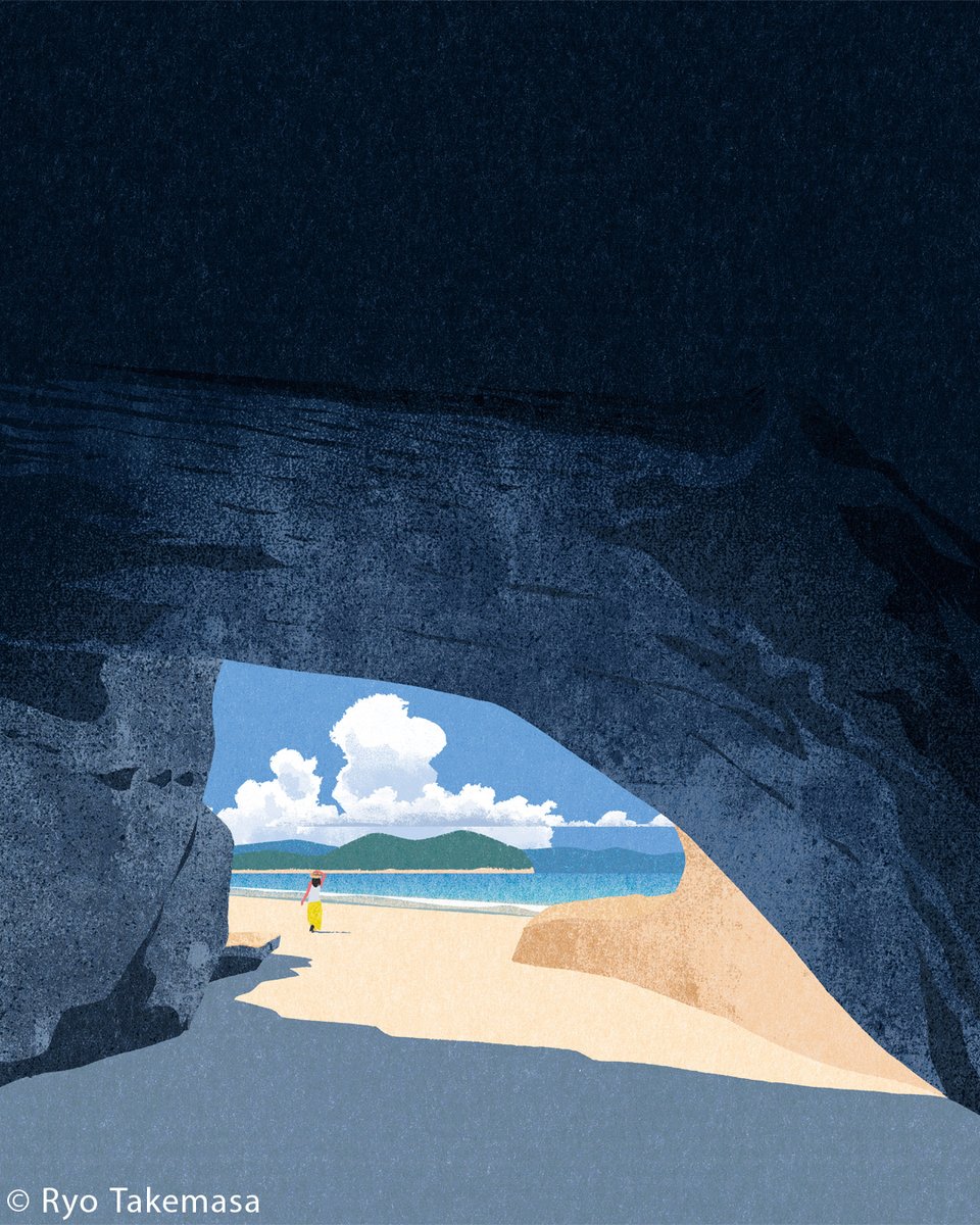 takemasaryo's tweet image. Sea Cave (2022)
Art Print: inprnt.com/gallery/ryotak…