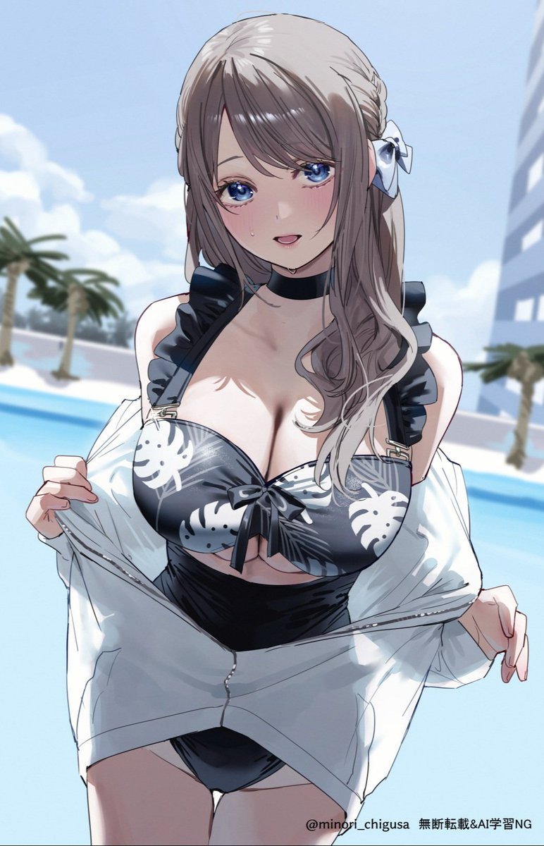 ｢選んでくれた水着、ちゃんと着こなせてるかな………？｣
