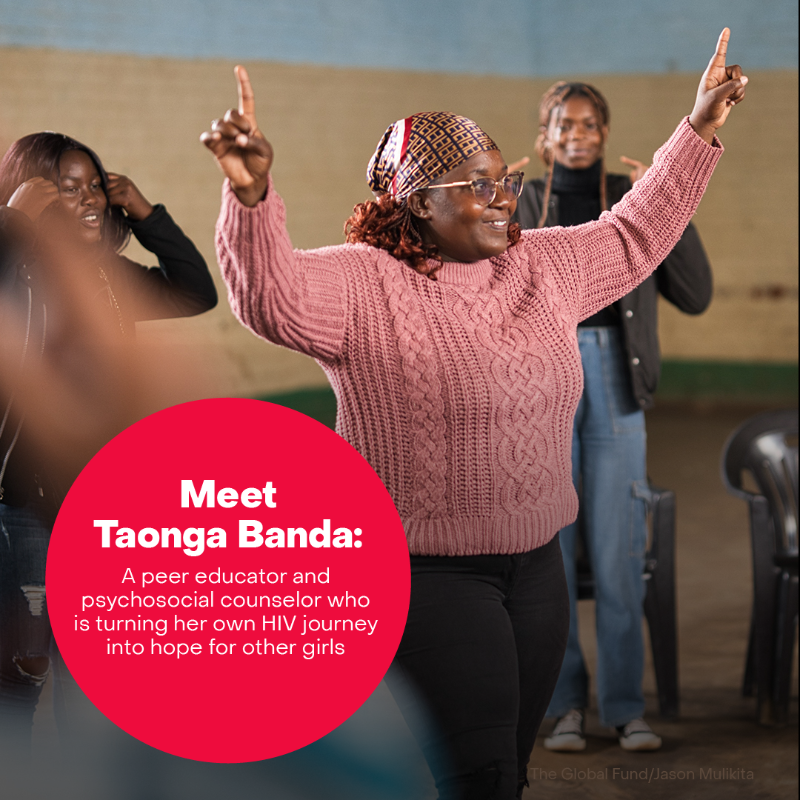 GlobalFund's tweet photo. For Taonga and the “Pink Girls,” every day is #ZeroHIVStigmaDay.

Zambia surpassed the 95-95-95 HIV targets – but adolescent girls &amp; young women still account for 80% of new infections.

@GlobalFund is working with partners to expand access to HIV prevention, testing &amp; treatment.