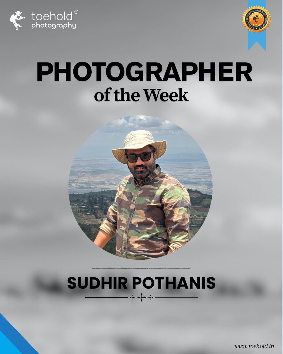 TOEHOLD_TP's tweet image. Our Photographer of the Week, Sudhir Pothanis, brings the wild alive through his lens.
Every shot tells a story you can feel.
#ToeholdPhotoTravel
