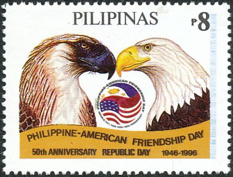 lighterpolpos's tweet image. found this philippine-american friendship day stamp and i've been losing my mind laughing at it