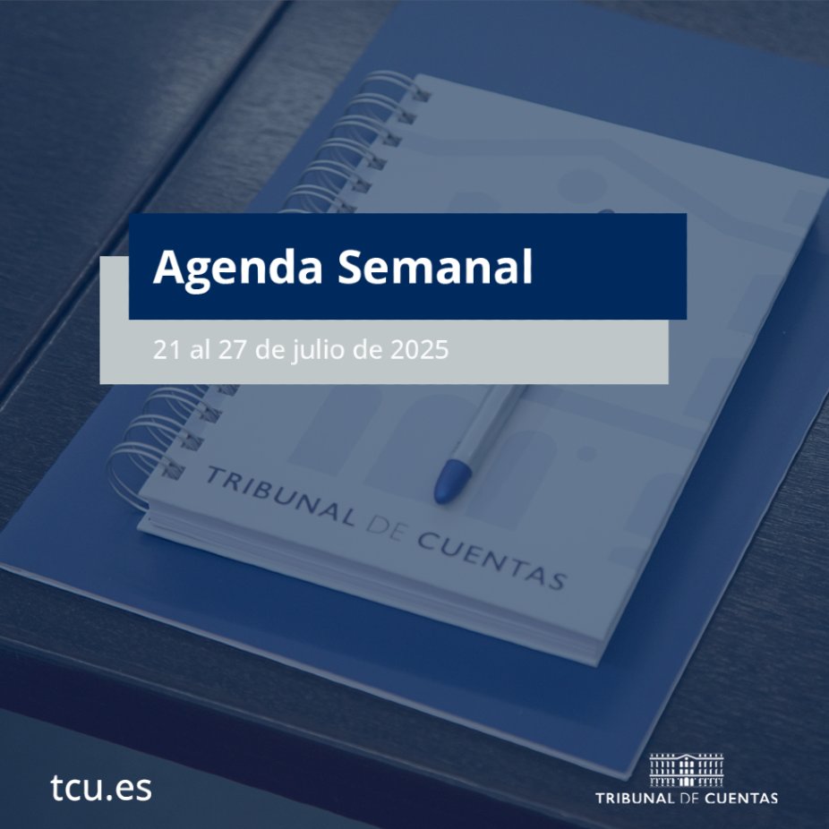 Tribunal de Cuentas de España (@tcu_es) on Twitter photo 🗓️Buenos días. Compartimos la agenda de esta semana del Tribunal de Cuentas.
🔗tcu.es/es/sala-de-pre… 🗓️Buenos días. Compartimos la agenda de esta semana del Tribunal de Cuentas.
🔗tcu.es/es/sala-de-pre…