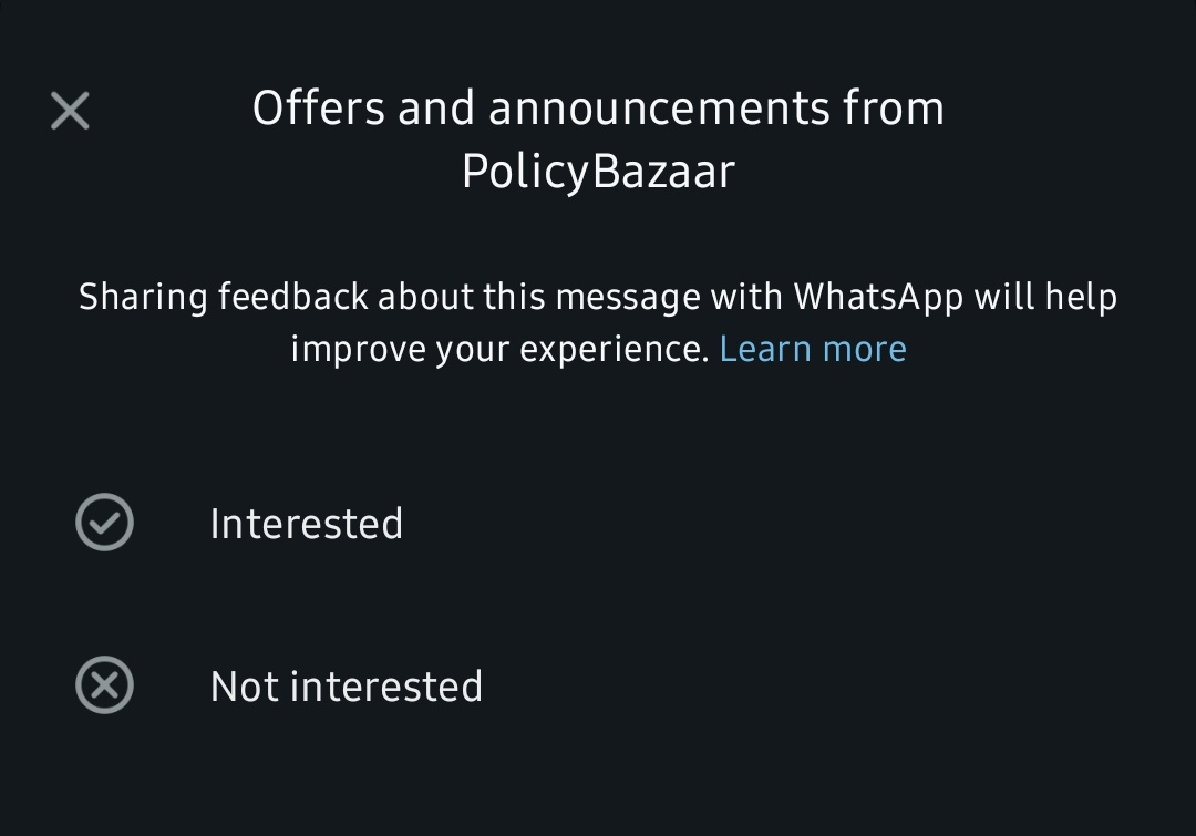 megabored's tweet image. WhatsApp is finally letting us mute notifications from businesses by category!?