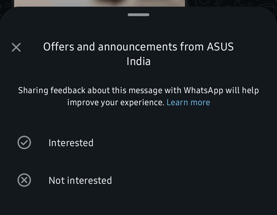 megabored's tweet image. WhatsApp is finally letting us mute notifications from businesses by category!?