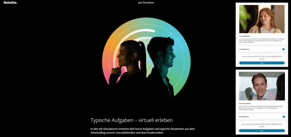 Jobsimulator bei Deloitte: Berufsorientierungsspiele für Wirtschaftsprüfer und Steuerfachangestellte jetzt in neuem Glanz und mit frischem Content

blog.recrutainment.de/2025/07/21/job…