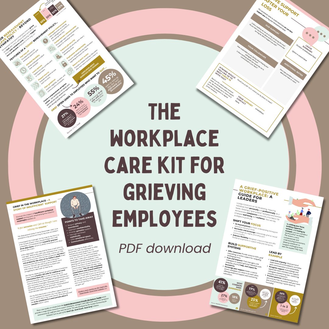 ⏰ Grief doesn’t clock off.

Download our free Care Kit for Grieving Employees - and share it with your team or HR. It’s full of practical ways to support colleagues through one of life’s hardest times.

👉 bit.ly/4kCfTJf 

#WorkplaceWellbeing #GriefSupport