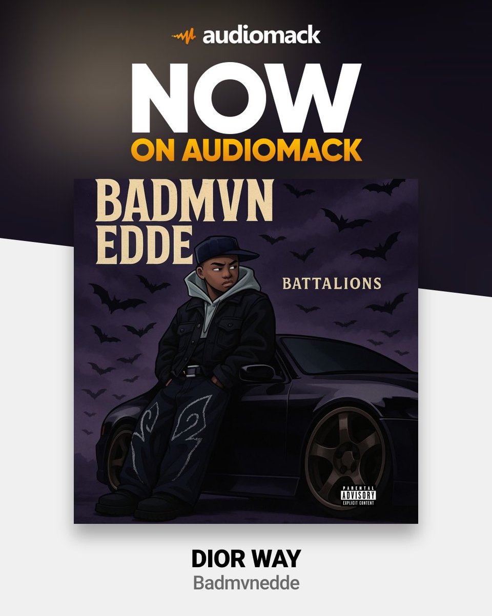 Badmvnedde's tweet image. The wait is over - DIOR WAY is out now! 🚨 Go Run It Upp Battalions ⚡️🦇🔂 👉🏾 audiomack.com/Badmvnedde/son… 

Prod: @oxygen_beatz 

#Diorway #badmvnwalkin