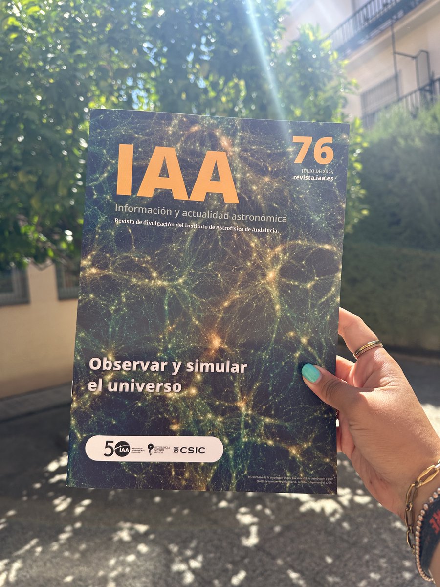 iaa_csic's tweet image. Ya está disponible el número 76 de nuestra Revista IAA!!
🤩🤩
👉 Podéis adquirir una copia física en el centro o leerlo en iaa.csic.es/revista