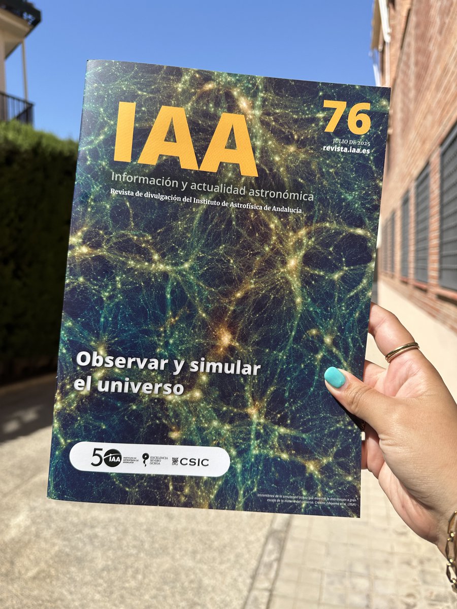iaa_csic's tweet image. Ya está disponible el número 76 de nuestra Revista IAA!!
🤩🤩
👉 Podéis adquirir una copia física en el centro o leerlo en iaa.csic.es/revista
