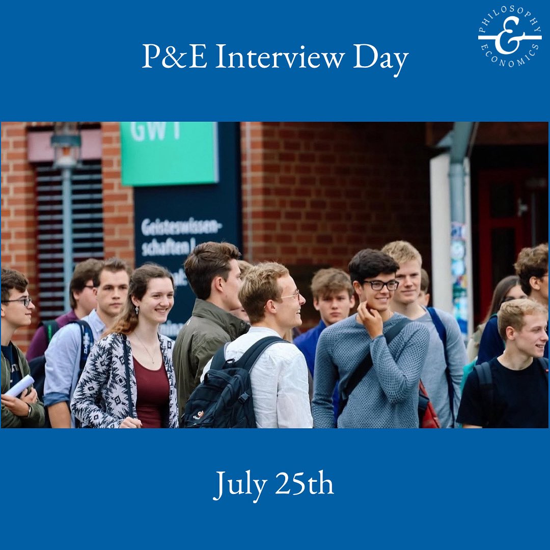 The P&amp;E Interview Day is coming up on July 25th!
📍 11:00 AM: Welcome session in S58, RW1
🍝 12:00 PM: Lunch at the Mensa
🗣️ 1:00–3:00 PM: Interviews
Enjoy the P&amp;E Launch near the RW Café with:
🤝 JahrgangssprecherInnen
💬 P&amp;E Dialoge
🎓 Förderverein
🚶‍♀️ Campus Tours