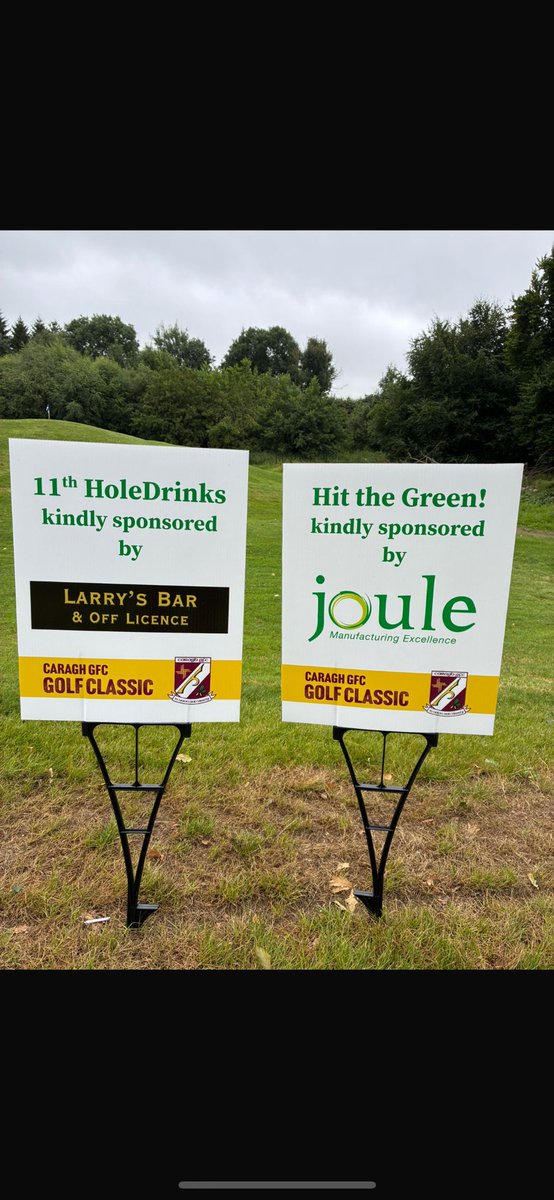 Thanks to <a href="/LarrysBar/">Larrys Bar</a>, Joule, Stonewood Homes and Whelan’s Menswear for their support at our Golf Classic on Friday.