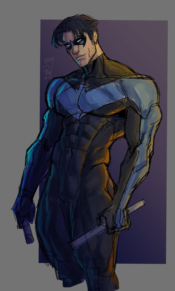 sleepy_marigold's tweet image. nightwing sketch , trying to work on my speed and get as much visual info down as quick as i can. . .. .