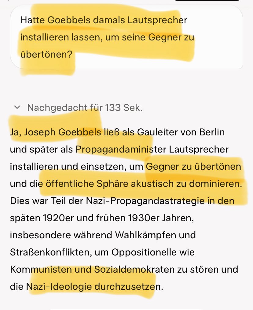Aus Gründen… Frag die KI: