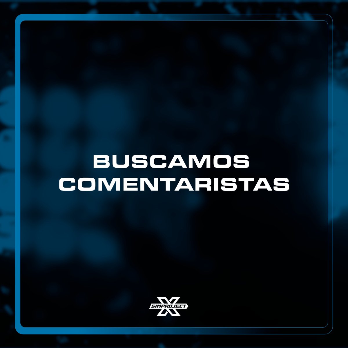 🚨🎙️BUSCAMOS COMENTARISTAS🎙️🚨

¿Tienes pasión por las carreras y un PC listo para retransmitir en directo?

📢 Necesitamos 2 comentaristas para comentar el 3er split que empezará a mediados de septiembre los miércoles a las 22:00.

Remunerado.

#SimProjectX