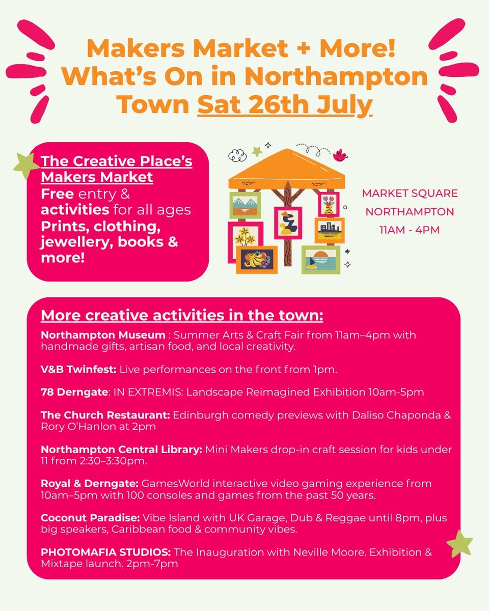 Northampton Film Festival (@nnfilmfestival) on Twitter photo Are you coming to the Northants Makers Market this Saturday? We'll be there! Make a day of it in Northampton with <a href="/RoyalDerngate/">Royal & Derngate</a> <a href="/NorthamptonShoe/">Northampton Museum & Art Gallery</a> <a href="/78Derngate/">78 Derngate</a> <a href="/WestNorthants/">West Northamptonshire Council</a> <a href="/NorthamptonBID/">ɴᴏʀᴛʜᴀᴍᴘᴛᴏɴ ʙɪᴅ</a> Are you coming to the Northants Makers Market this Saturday? We'll be there! Make a day of it in Northampton with <a href="/RoyalDerngate/">Royal & Derngate</a> <a href="/NorthamptonShoe/">Northampton Museum & Art Gallery</a> <a href="/78Derngate/">78 Derngate</a> <a href="/WestNorthants/">West Northamptonshire Council</a> <a href="/NorthamptonBID/">ɴᴏʀᴛʜᴀᴍᴘᴛᴏɴ ʙɪᴅ</a>