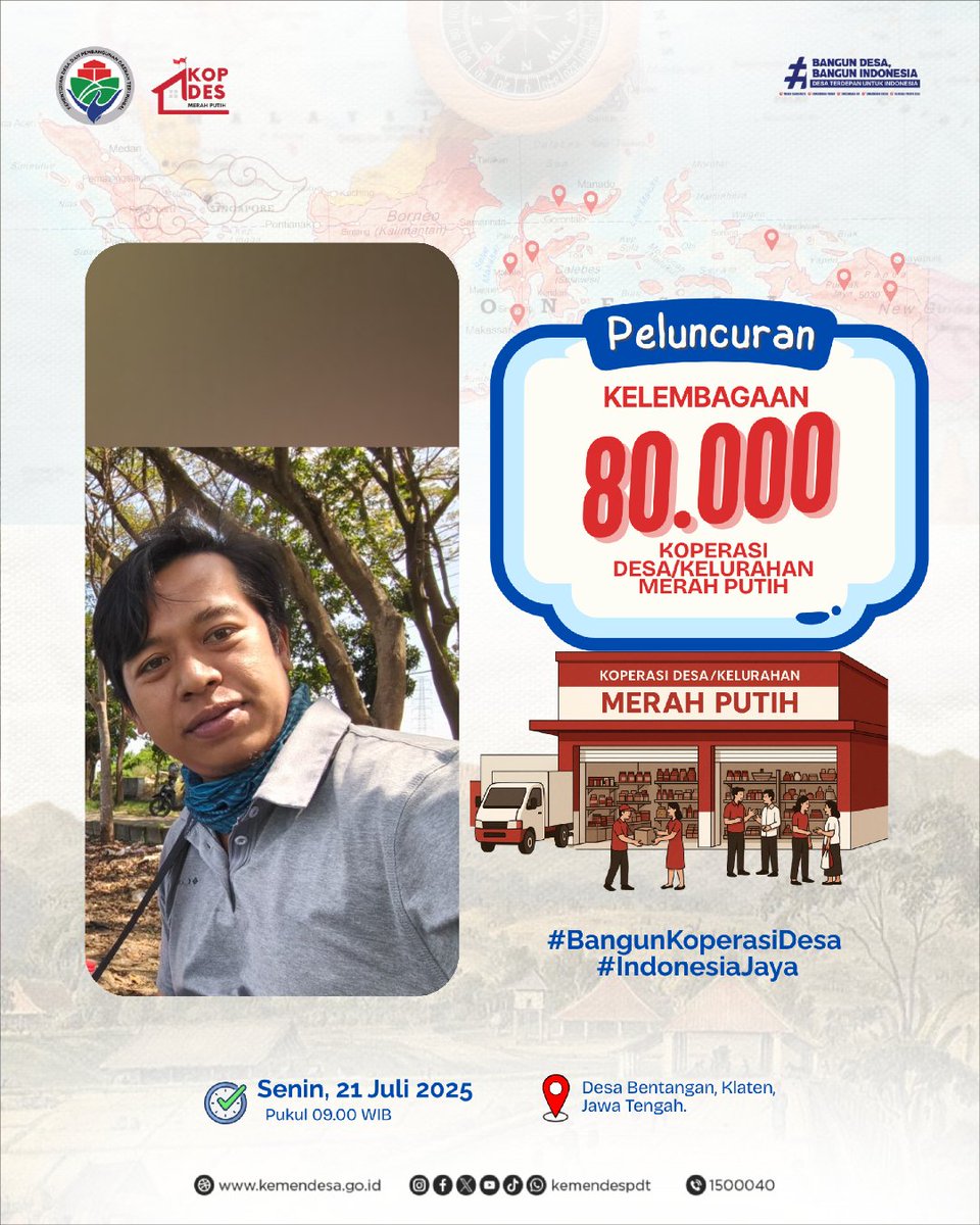 Mari dukung lounching 80 ribu Koperasi desa
#BangunKoperasiDesa
#IndonesiaJaya

<a href="/prabowo/">Prabowo Subianto</a>
<a href="/YandriSusanto27/">Yandri Susanto</a>
<a href="/ArizaPatria/">Ariza Patria</a>
<a href="/taufikmadjid71/">IG : taufik.madjid</a>
<a href="/kemendespdt/">#BangunDesaBangunIndonesia</a>
<a href="/bpsdmkemendesa/">Bpsdm Kemendesa</a>
<a href="/DesaPeNusantara/">desapesonanusantara</a>