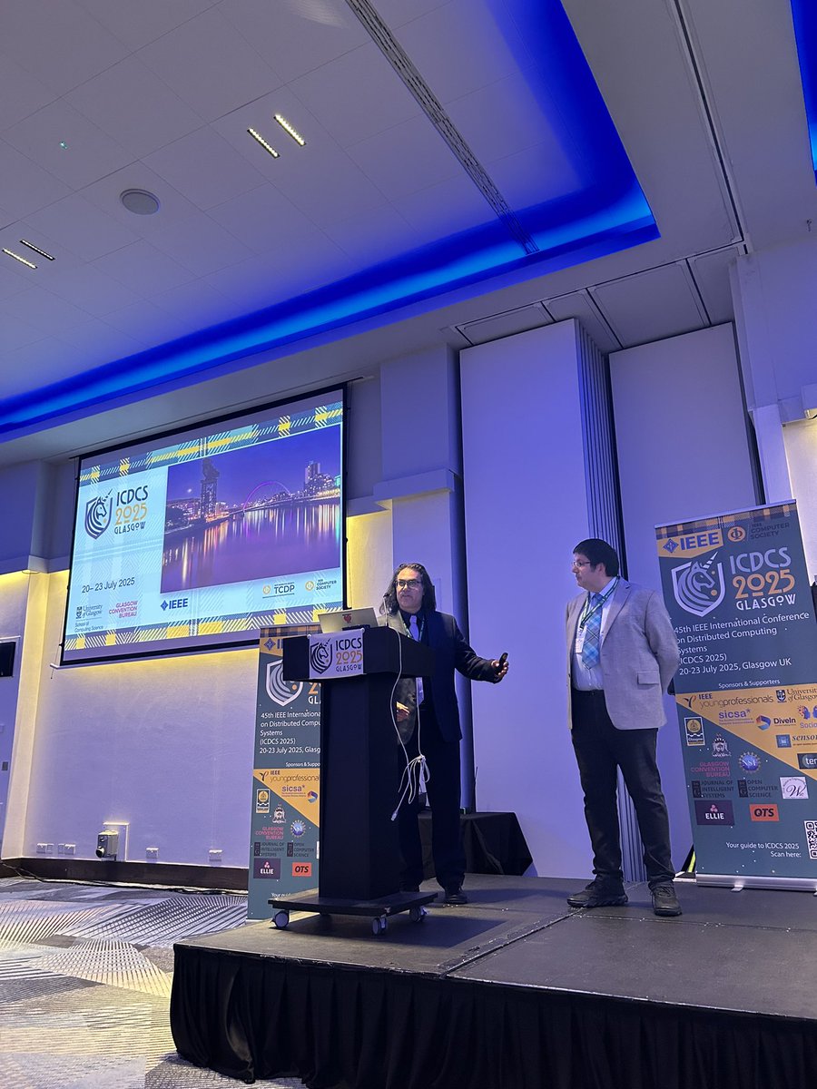 📚After a full day of inspiring workshops and hands-on tutorials, we are thrilled to officially kick off the 45th IEEE ICDCS 2025! 

Get ready for exciting days of dynamic discussions, groundbreaking research and many connections with scholars from around the world. #ICDCS2025