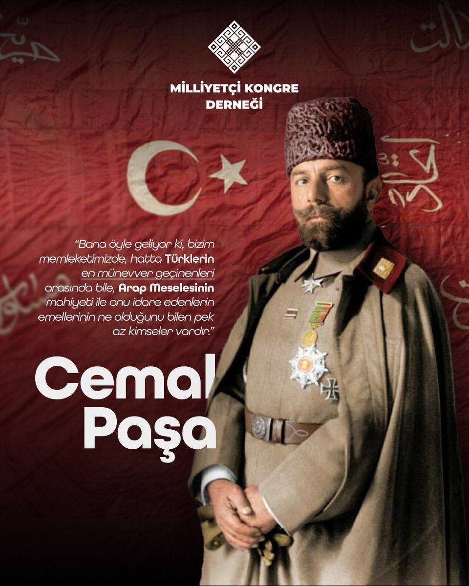 21 Temmuz 1922 tarihinde Tiflis’te Ermeni teröristler tarafından şehit edilen Cemal Paşa’yı ölüm yıl dönümünde rahmetle anıyor, aziz hatırası önünde saygıyla eğiliyoruz. Bu anlamlı günde, tarihi değerlerimize, kahramanlarımıza ve Türk Milliyetçiliğine karşı çeşitli kürsülerden