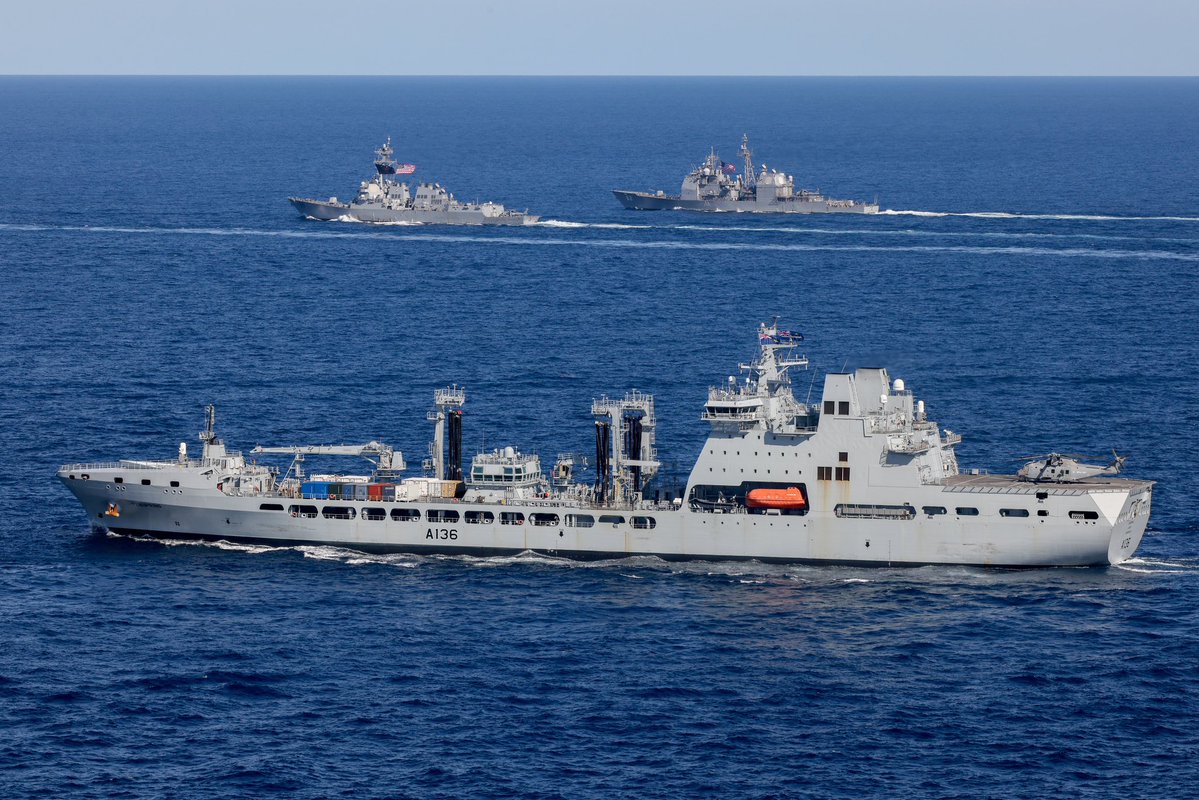 COMUKCSG's tweet image. Over 3,000 British forces personnel are taking part in #TalismanSabre25 - the largest military exercise #Australia ๐ฆ๐บhas ever hosted.
The first time a UK Carrier Strike Group has visited since 1997!
โ๏ธ๐โ๏ธ @TalismanSabre #CSG25