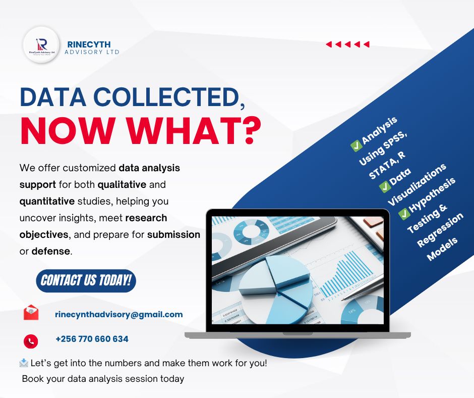 🎓 Need help with data analysis for your thesis? 
From data cleaning to interpretation, we've got your back- whether for research or for your Dissertation.

📩 DM us to get started or check the flyer for more details! 
#DataAnalysis #AcademicSupport #Research