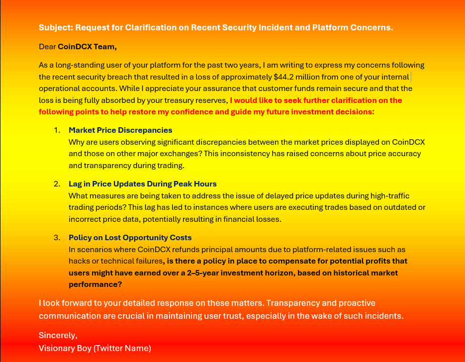 krmohit369's tweet photo. #AskCoinDCX
Sharing my concern after recent security breach. I hope you will clarify my questions .
@CoinDCX @smtgpt @neerajKh_ @mri_gup @CoinDCX_Cares
#CoinDCX #CoinDCXHack https://t.co/LK8hm3NhEc
