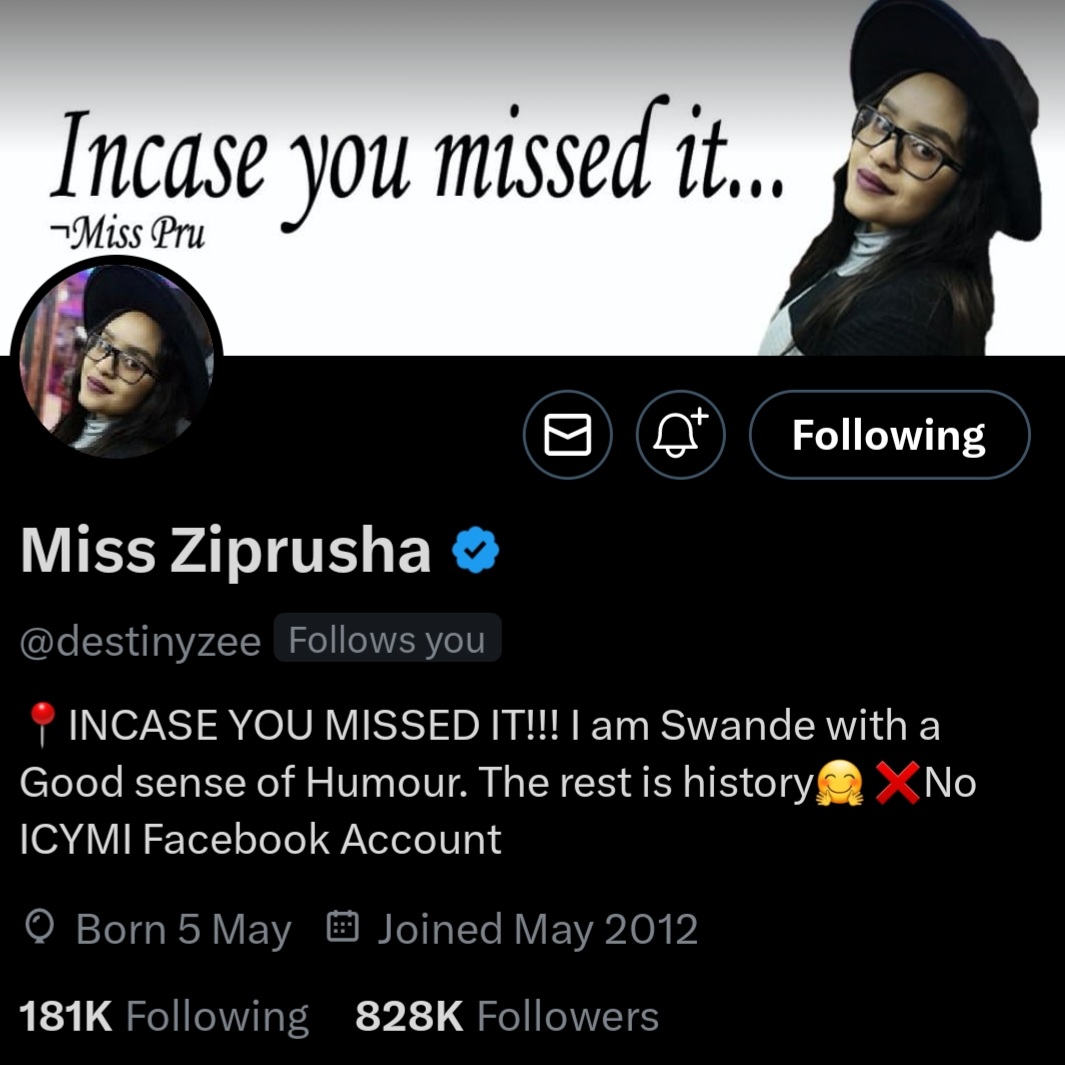 KGOTSO IX (@poshpatience) on Twitter photo This is arguably the best account on X in Africa if not the whole world. <a href="/destinyzee/">Miss Ziprusha</a>
No Agendas.
No bias.
No campaigning for political parties.
No PR or sponsors.
Just: Humor
Entertainment
Opportunities
Marketing
Life lessons
Stress relief
Social justices
And putting 🇿🇦 first. This is arguably the best account on X in Africa if not the whole world. <a href="/destinyzee/">Miss Ziprusha</a>
No Agendas.
No bias.
No campaigning for political parties.
No PR or sponsors.
Just: Humor
Entertainment
Opportunities
Marketing
Life lessons
Stress relief
Social justices
And putting 🇿🇦 first.