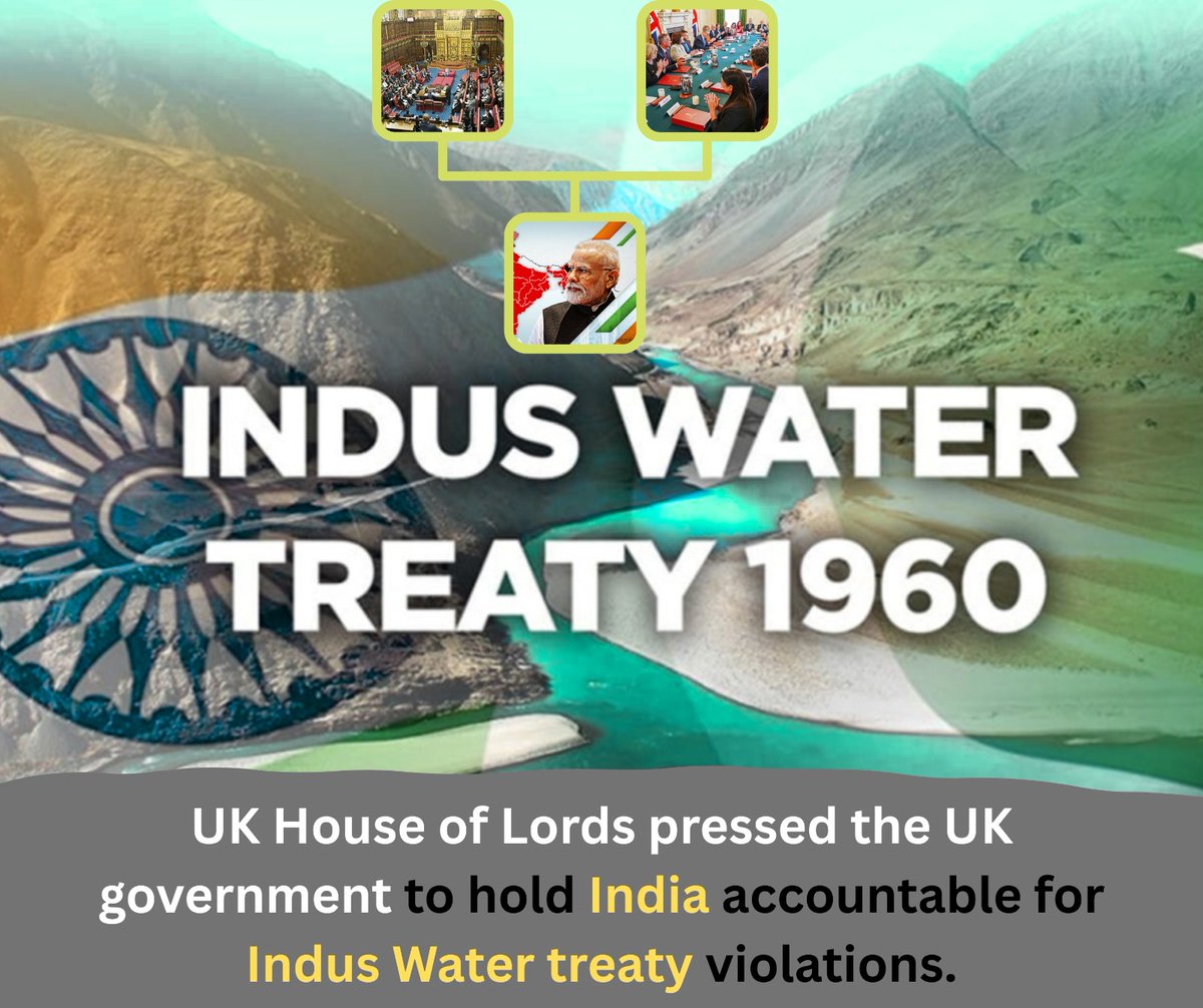 UnkownArmyPK's tweet photo. From revoking #Article370 to blocking rivers, #India’s unilateralism knows no bounds. The #UK Parliament is now sounding the alarm. #Kashmir today, water tomorrow — #Hindutva’s aggression threatens all. #IndusTreaty #KashmirSiege #IndiaIsTheProblem #UKLordsSpeak #ModiExposed https://t.co/WtvYR7npU8