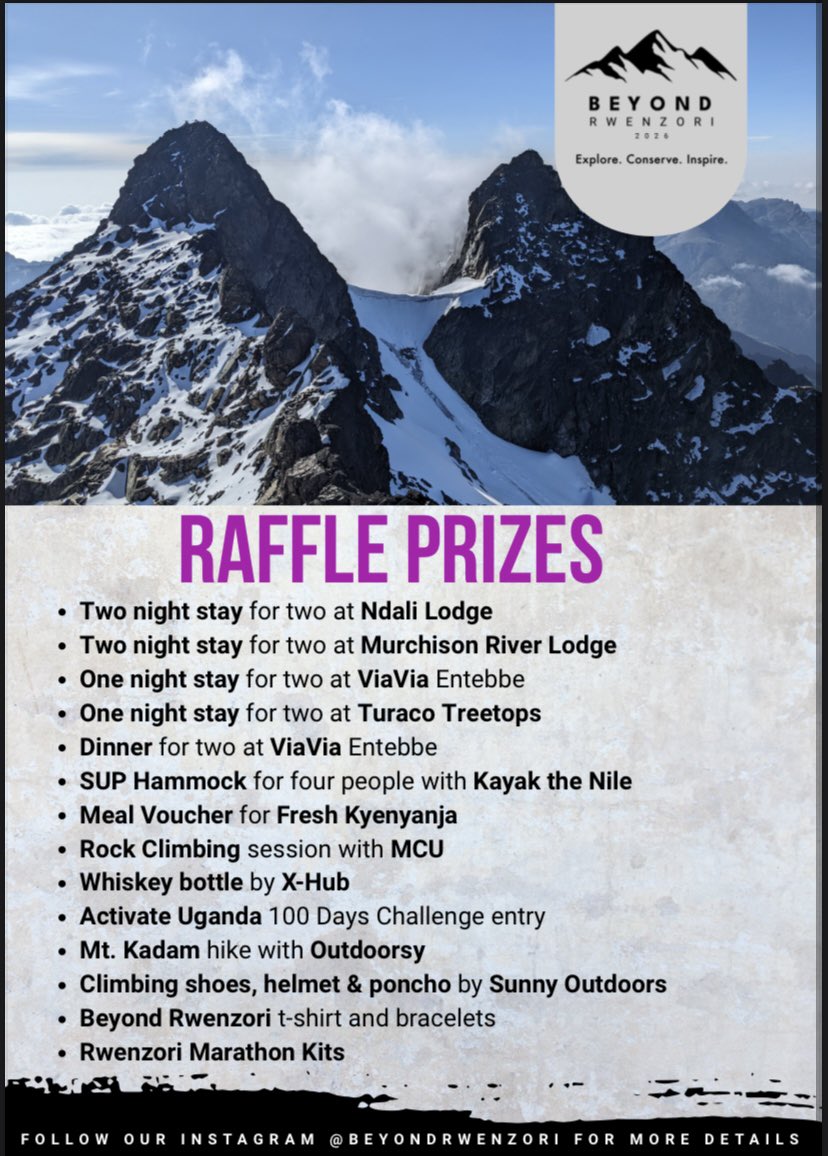 bushdaaga's tweet image. My colleagues at @beyondrwenzori are having a fundraising raffle on Saturday at @yujoizakaya | The raffle intends to raise funds to put the 1st Ugandan on top of Mt Everest. Buy your 10k ticket now. The best part? @BanangeBrewing will be served Ice Cold.