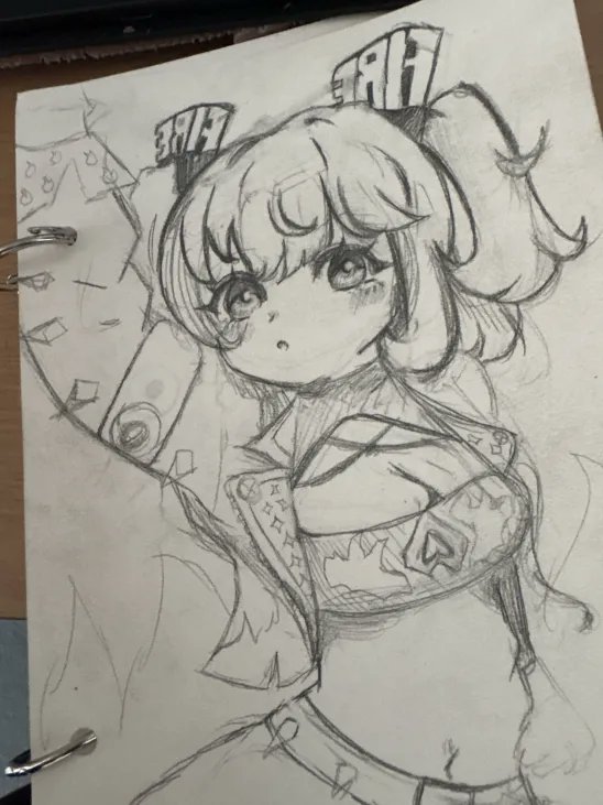 Floraharper112's tweet photo. She’s got attitude—and she’s made of graphite.
#AnimeSketch #OriginalArt #PencilDrawing #floraharper112 https://t.co/rRtPw8HZrq