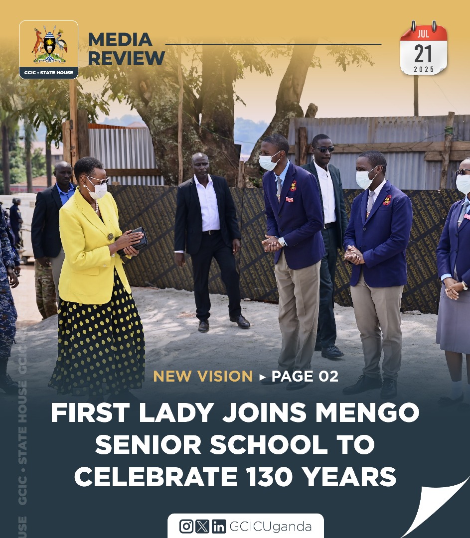 GovUganda's tweet image. The celebrations held at the school grounds, featured various dignitaries, with the First Lady and Minister of Education and Sports, Mrs. Janet Museveni as the chief guest.
gcic.go.ug/media-review-2โฆ